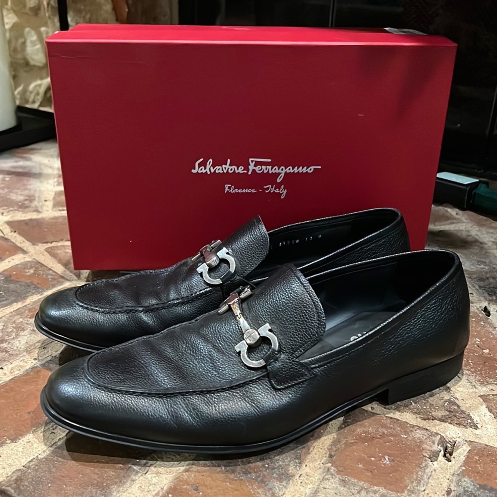 Gently used Salvatore Ferragamo Loafers size 12!